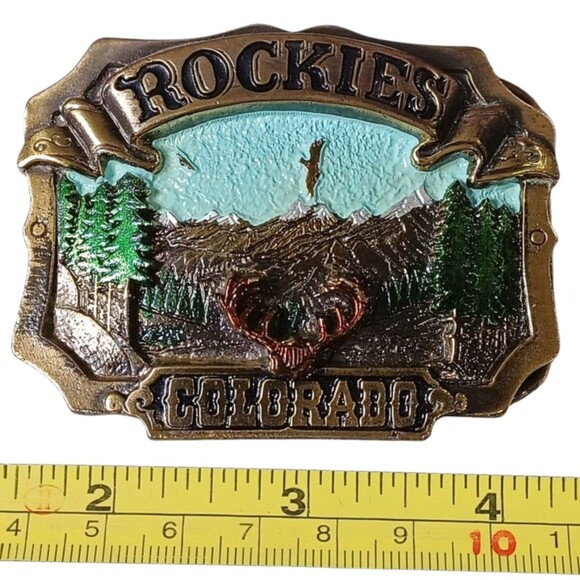 The Great American Buckle Company Other - The Great American Belt Buckle Company Chicago Colorado Rockies 1980 H144 USA